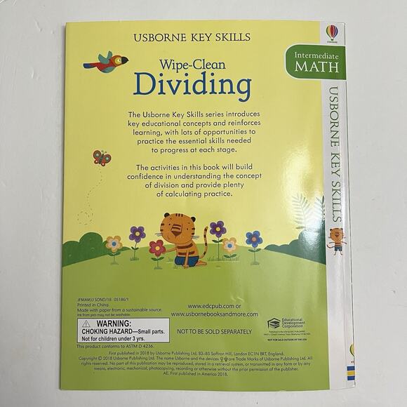 Usborne Multiplying Dividing Wipe Clean Erasable Activity Books Set Of 2 Math - Picture 13 of 15